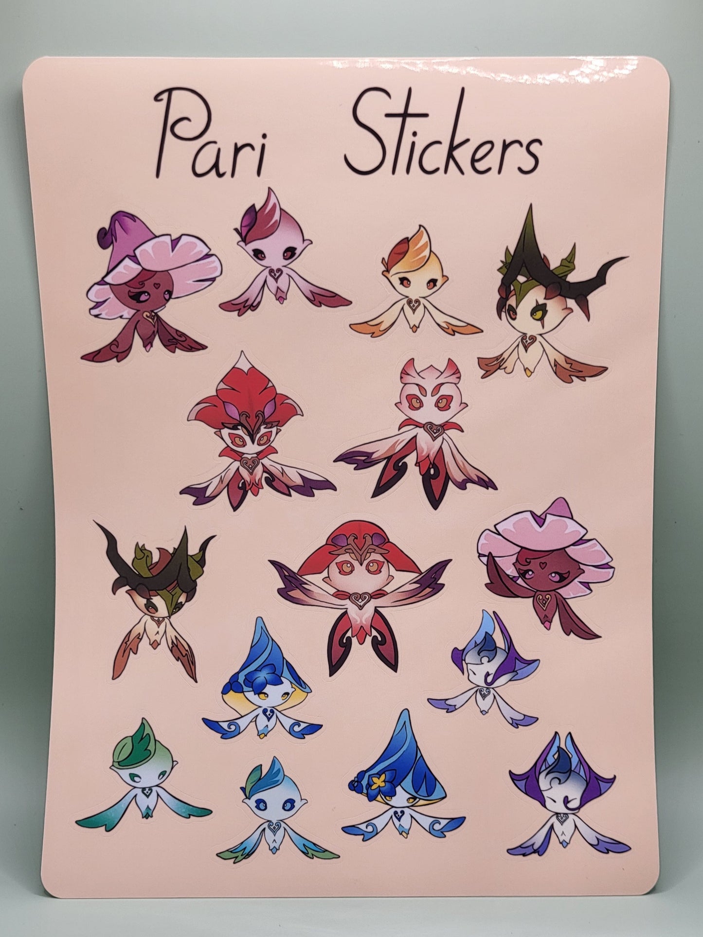 Pari "Friends" Sticker Sheet - Genshin Impact