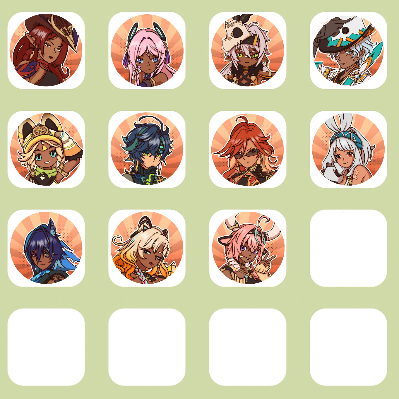 Genshin Impact Character Pins - Natlan