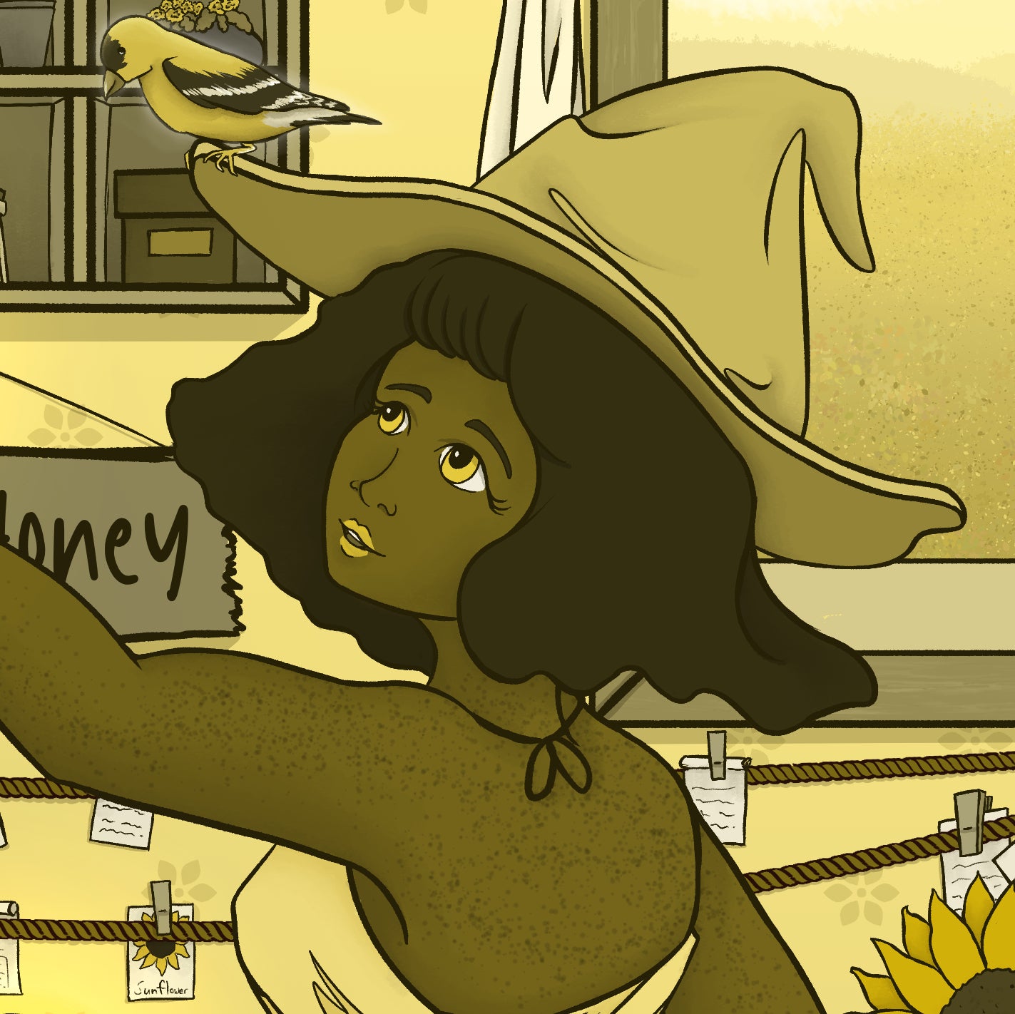 Yellow Witch's Room Print