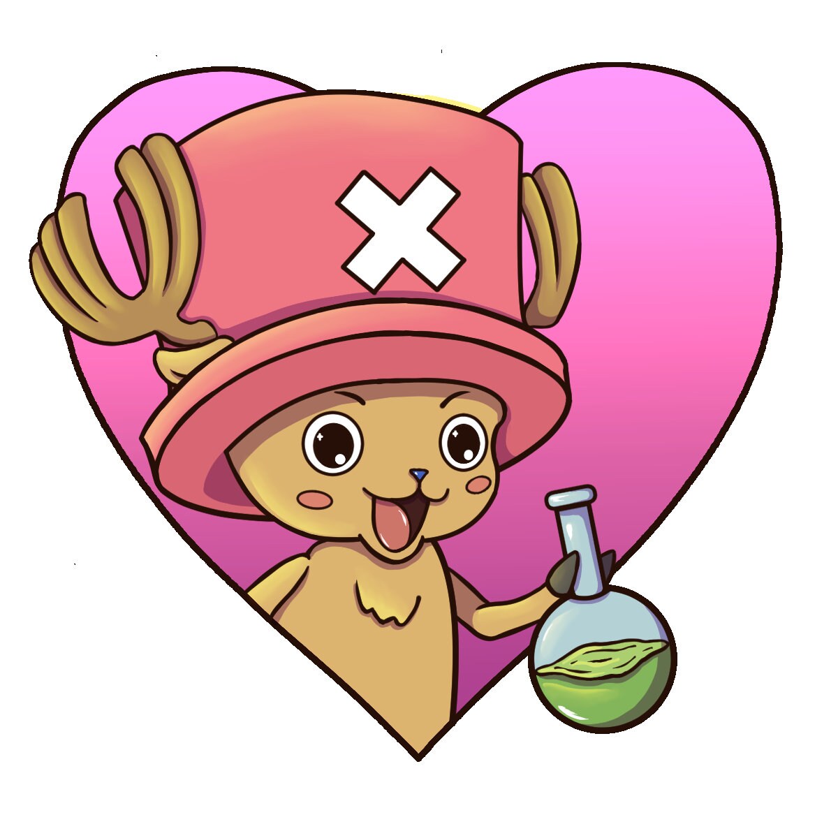 One Piece Kiss Cut Stickers