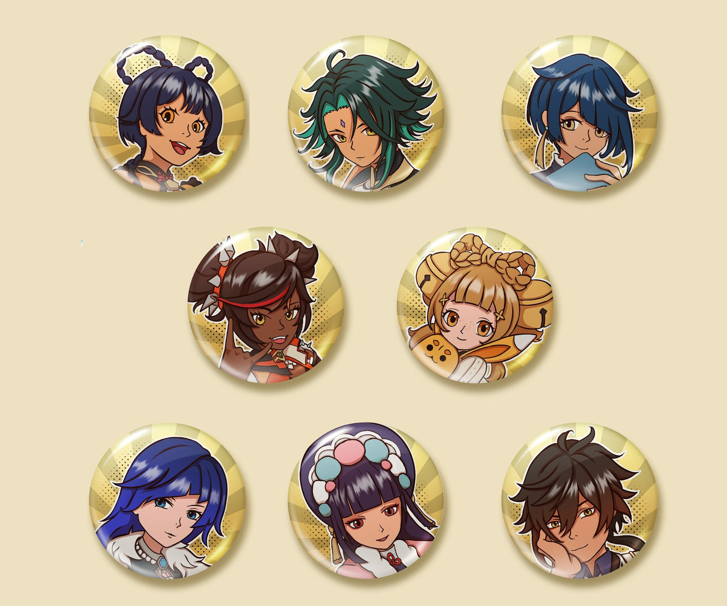 Genshin Impact Pins - Liyue