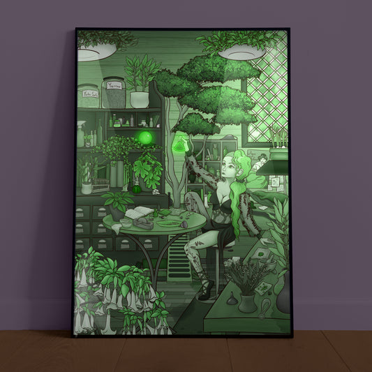 Green Witch's Room Print