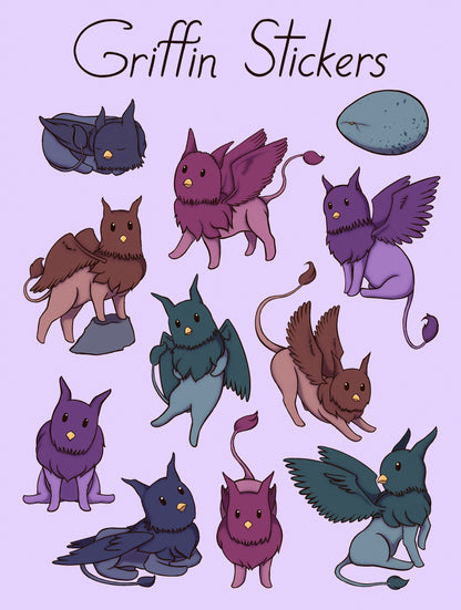 Baby Griffin Sticker Sheet