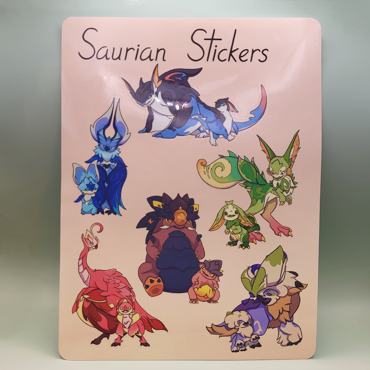 Saurian Sticker Sheet - Genshin Impact