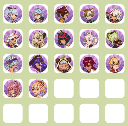 Genshin Impact Character Pins - Inazuma