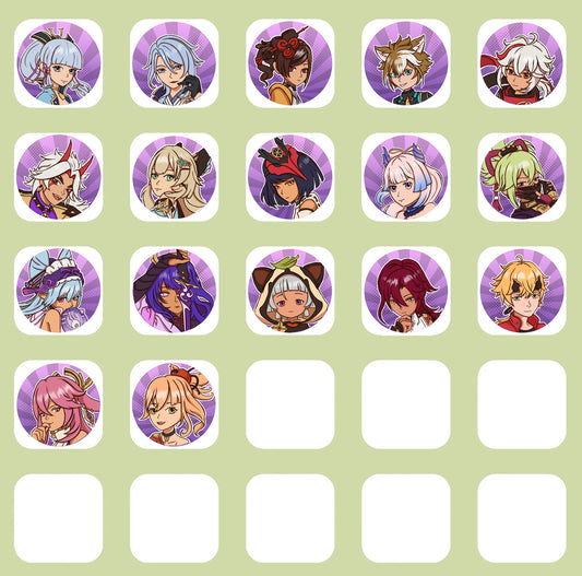 Genshin Impact Character Pins - Inazuma