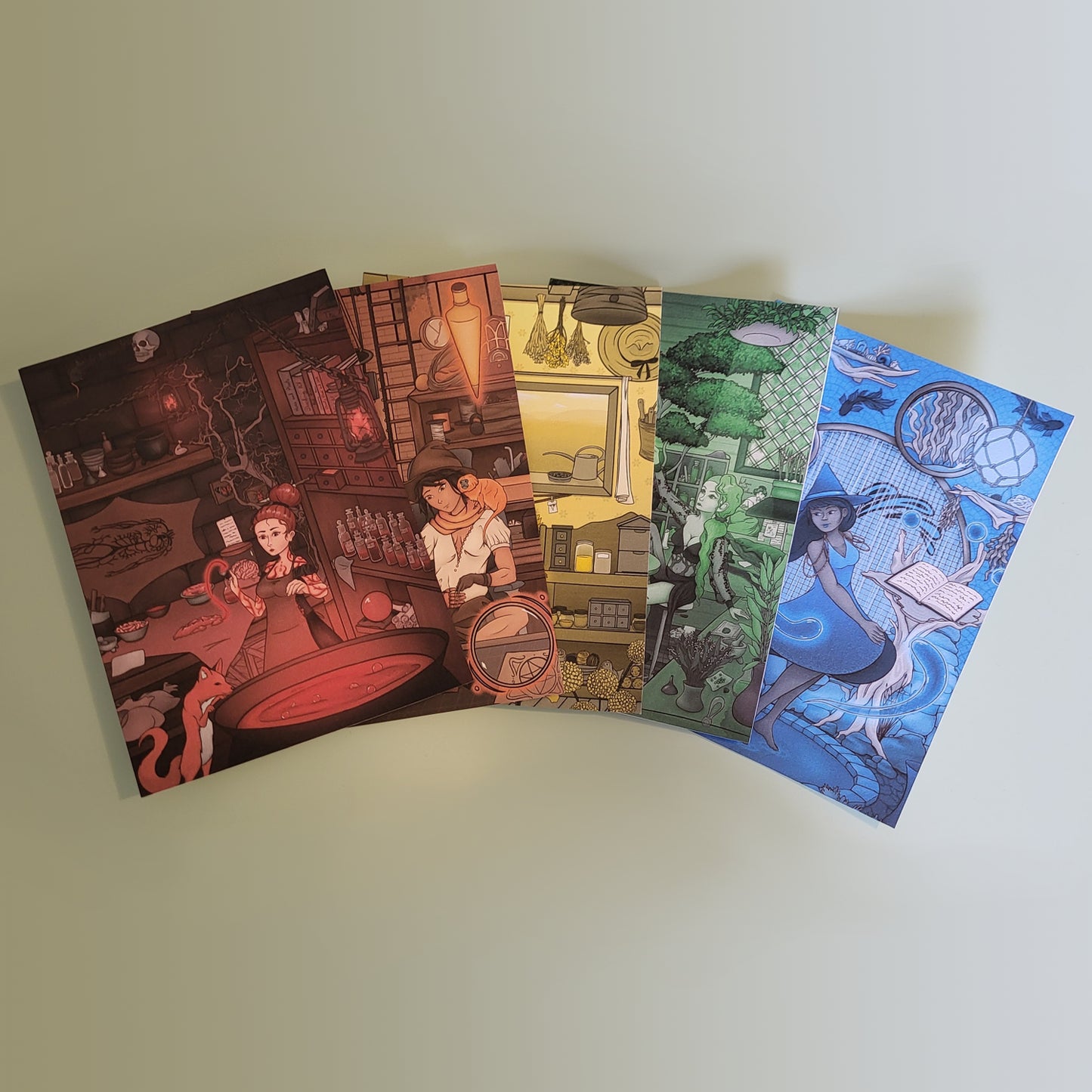 Rainbow of Witches Mini Prints