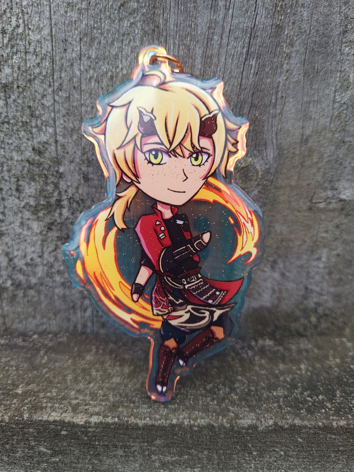 Genshin Impact Acrylic Charm | Keychain | Rainbow Acrylic