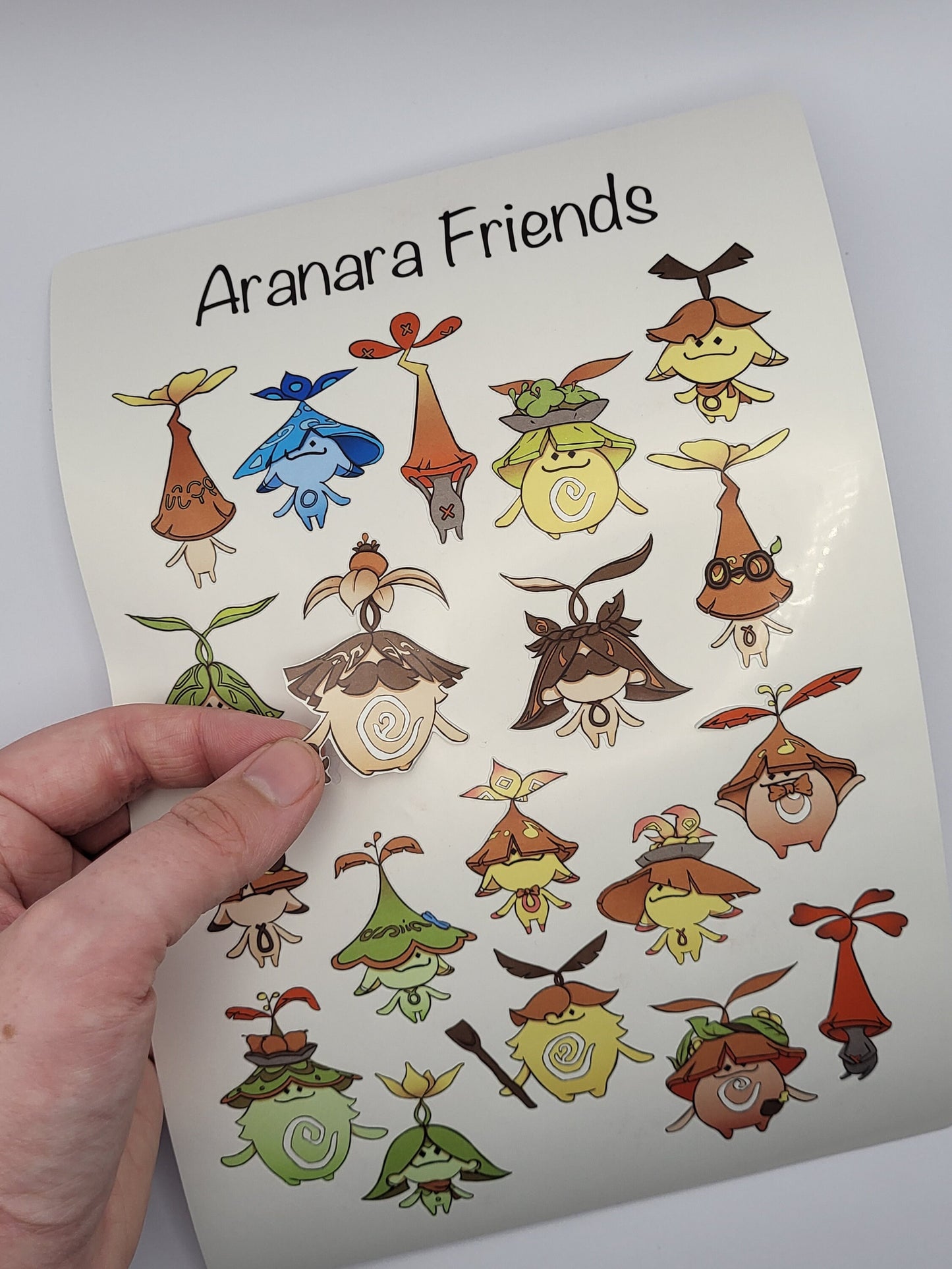 Aranara Friends Sticker Sheet - Genshin Impact