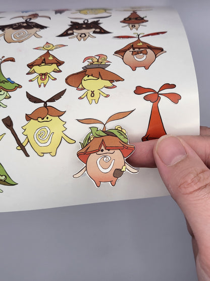 Aranara Friends Sticker Sheet - Genshin Impact