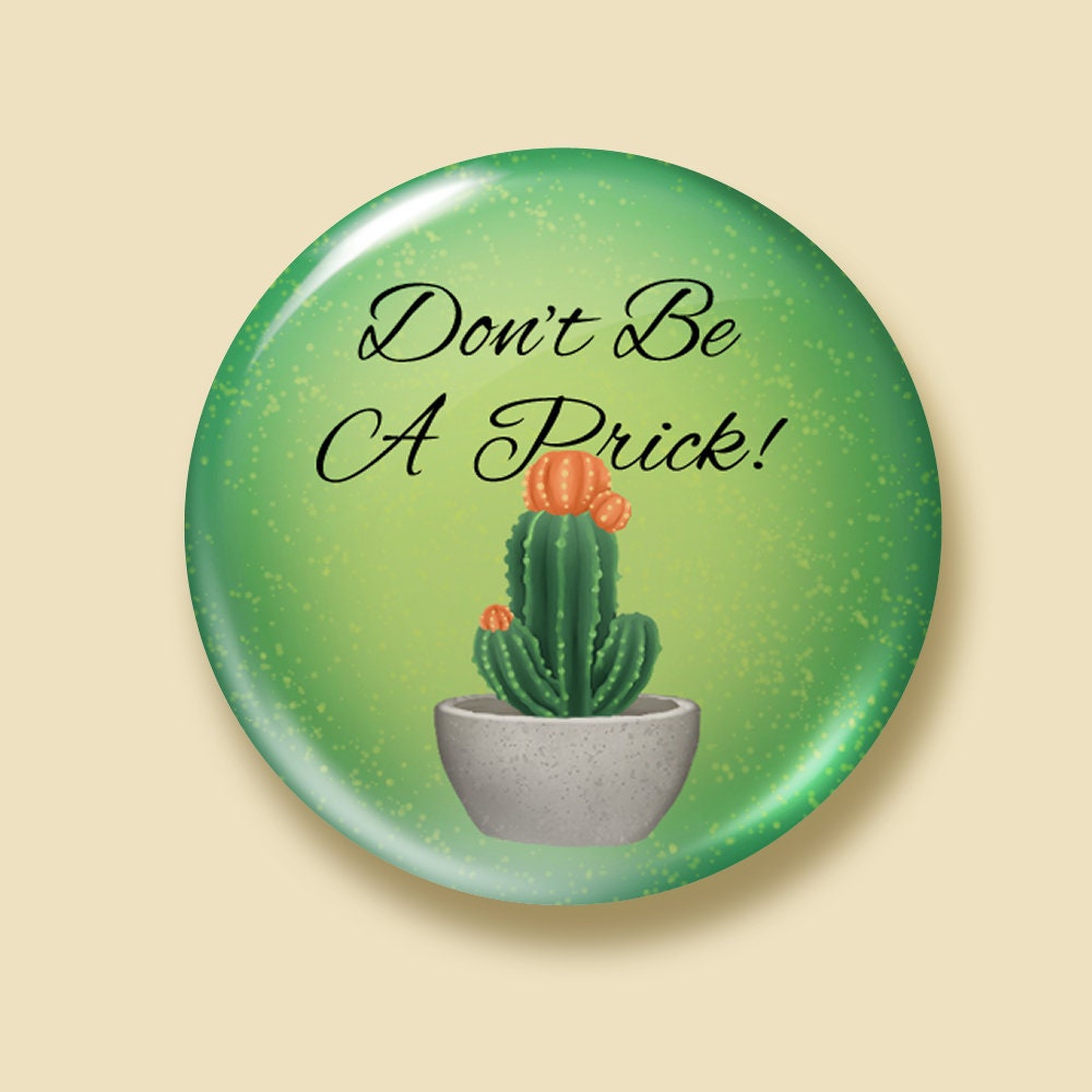 Don't be a Prick - Cactus Pins