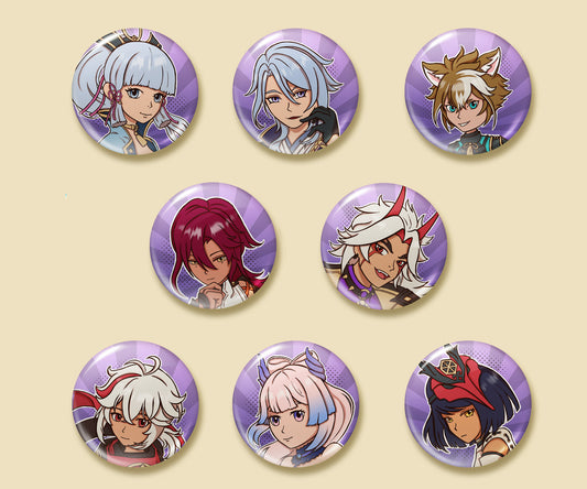 Genshin Impact Character Pins - Inazuma