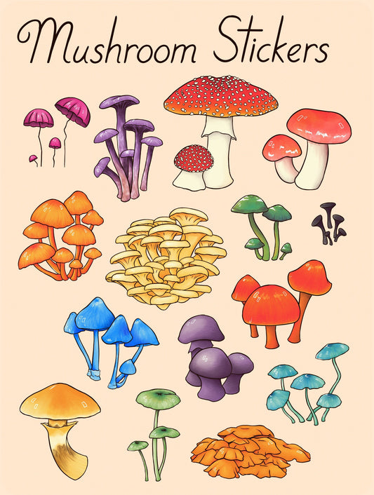 Mushroom Sticker Sheet